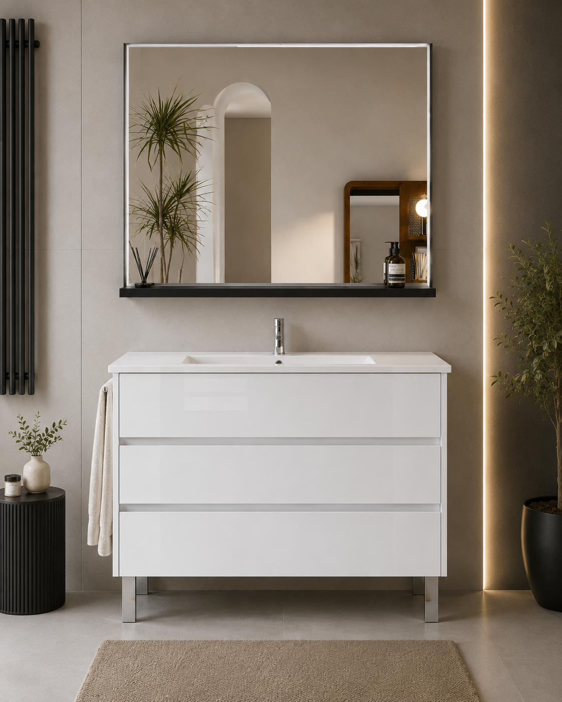 Baderomsinnredning med ben Imperia og servant