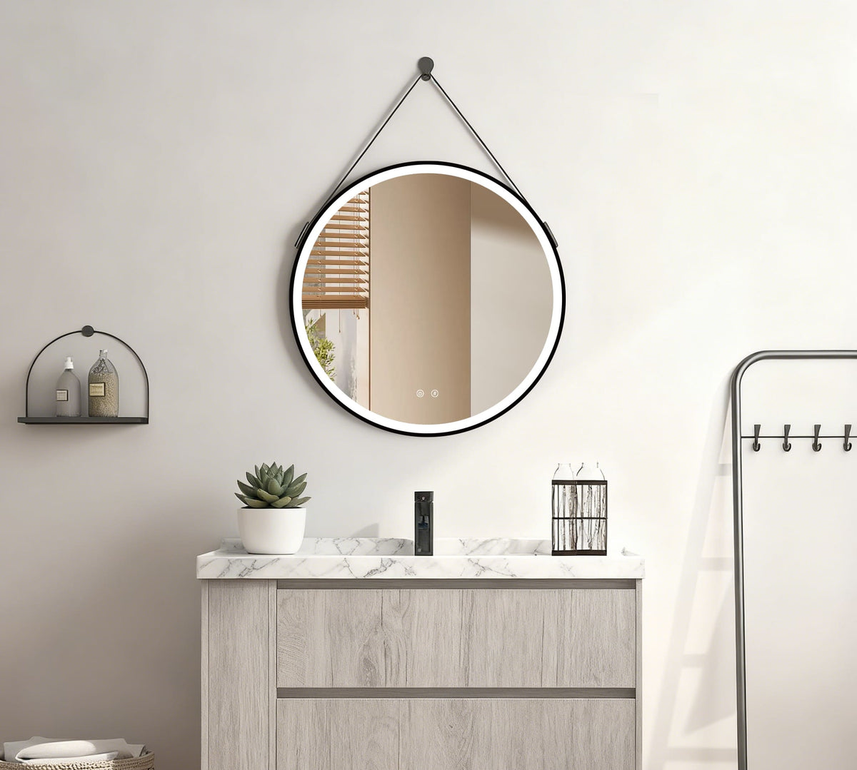 OLYMPUS Gold BiLED baderomsspeil med antidugg