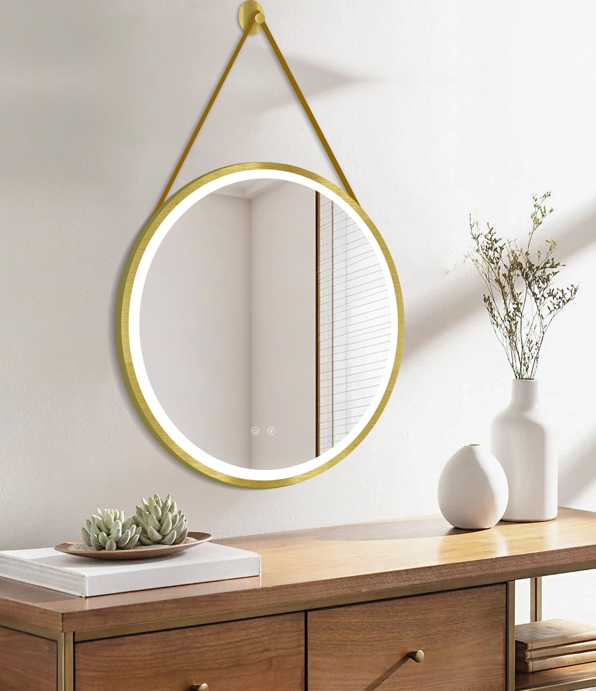 OLYMPUS Gold BiLED baderomsspeil med antidugg